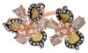 EXTRA LARGE 6.34CT DIAMOND 18KT ROSE GOLD 3D MULTI COLOR MULTI SHAPE LOVE RING