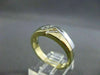 ESTATE .25CT DIAMOND 14KT TWO TONE GOLD DOUBLE SIDED GYPSY MENS RING #10288