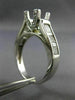 ESTATE 1.50CT DIAMOND 14KT WHITE GOLD CLASSIC 4 PRONG SEMI MOUNT ENGAGEMENT RING