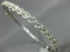 1.43CT DIAMOND 18K WHITE GOLD INFINITY ETOILE SEMI ETERNITY LOVE BANGLE BRACELET