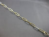 ESTATE 1.54CT DIAMOND 14KT 2 TONE GOLD 3D OVAL LINK BY THE YARD TENNIS BRACELET
