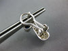 LARGE 1.10CT DIAMOND & AAA SAPPHIRE 14K WHITE GOLD 3D X CLIP ON HANGING EARRINGS