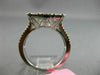 ESTATE LARGE 1.87CT DIAMOND 18KT WHITE GOLD 3D SQUARE CLUSTER ANNIVERSARY RING