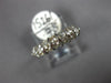 ESTATE .75CT DIAMOND 14K WHITE GOLD CLASSIC 2 ROW ROUND WEDDING ANNIVERSARY RING