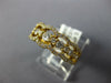 WIDE .77CT DIAMOND 18KT YELLOW GOLD 3D 3 ROW LOVE KNOT FILIGREE ANNIVERSARY RING