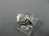 ANTIQUE WIDE .70CT DIAMOND & AAA SAPPHIRE 18KT WHITE GOLD ENGAGEMENT RING 26036