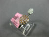 ESTATE .24CT WHITE & PINK DIAMOND 18K WHITE & YELLOW GOLD PEAR SHAPED FUN RING