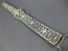 LARGE ART DECO 1.82CT DIAMOND & AAA SAPPHIRE PLATINUM & 14KT WHITE GOLD BRACELET