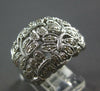 ESTATE EXTRA LARGE .54CT DIAMOND 14KT WHITE GOLD 3D MULTI BUTTERFLY LOVE RING