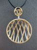 EXTRA LARGE 4.08CT WHITE & PINK DIAMOND 18KT WHITE ROSE GOLD CRISS CROSS PENDANT