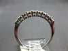 .45CT DIAMOND 14KT WHITE GOLD 3D ROUND 2MM SHARED PRONG WEDDING ANNIVERSARY RING