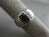 ESTATE WIDE .51CT DIAMOND & AAA MOTHER OF PEARL 14KT WHITE GOLD 3D COCKTAIL RING