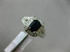 1.30CT DIAMOND & AAA SAPPHIRE 14KT WHITE GOLD 3D HALO FILIGREE ENGAGEMENT RING