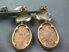 DIAMOND & RUTILATED QUARTZ & AGATE 14K ROSE GOLD ROUND & OVAL HANGING EARRINGS