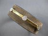 .31CT DIAMOND 14KT 2 TONE GOLD 3D PAST PRESENT FUTURE FLEXIBLE BANGLE BRACELET