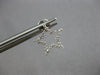 ESTATE .35CT DIAMOND 14KT WHITE GOLD CLASSIC OPEN STAR SCREWBACK STUD EARRINGS