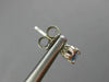 ESTATE .50CT ROUND DIAMOND & OVAL BLUE TOPAZ 14K WHITE GOLD STUD EARRINGS #25923