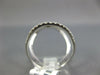 ESTATE LARGE .58CT DIAMOND 18KT WHITE GOLD 3D X LOVE RING