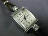ANTIQUE LADY HAMILTON .35CT DIAMOND 14KT WHITE GOLD 3D ART DECO WATCH #499