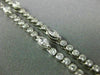 ANTIQUE LARGE 9.90CT DIAMOND & AAA RUBY 18K WHITE GOLD 3D LARIAT TENNIS NECKLACE