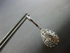 LARGE 7.69CT DIAMOND & AAA AUSTRALIAN OPAL 14KT WHITE GOLD 3D HANGING EARRINGS