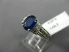 ESTATE 2.24CT DIAMOND & SAPPHIRE 14KT WHITE GOLD FILIGREE ENGAGEMENT RING #2876