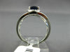 ESTATE 1.53CT DIAMOND & AAA SAPPHIRE 14K WHITE GOLD 3D OVAL HALO ENGAGEMENT RING