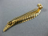 ESTATE 18KT YELLOW GOLD 3D CLASSIC HANDCRAFTED FILIGREE FLORAL LEAF BROOCH PIN