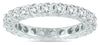 2.0CT DIAMOND 14KT WHITE GOLD 3D SHARED PRONG ETERNITY WEDDING ANNIVERSARY RING