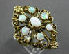 ANTIQUE EXTRA LARGE 1.40CT AAA OPAL 14KT YELLOW GOLD FILIGREE FUN RING #22962