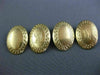 ANTIQUE 14KT YELLOW GOLD 3D CLASSIC HANDCRAFTED FILIGREE DOUBLE SIDED CUFF LINK