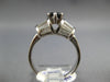 ESTATE WIDE 2.9CT DIAMOND & AAA SAPPHIRE 18KT WHITE GOLD 3D OVAL ENGAGEMENT RING