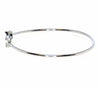 .45CT DIAMOND 18KT WHITE GOLD 3D ROUND & BAGUETTE INVISIBLE LOVE BANGLE BRACELET