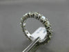 ESTATE 2.69CT DIAMOND 14KT WHITE GOLD SHARED PRONG CLASSIC ETERNITY WEDDING RING