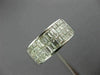 ESTATE WIDE 2.08CT DIAMOND 18KT WHITE GOLD 3D INVISIBLE ANNIVERSARY RING #26176