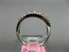ESTATE 1.02CT WHITE & PINK DIAMOND 18KT WHITE & ROSE GOLD HALO ANNIVERSARY RING