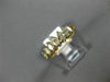 ESTATE .82CT FANCY YELLOW DIAMOND 14KT YELLOW GOLD SEVEN STONE ANNIVERSARY RING