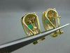 ESTATE .80CT DIAMOND & EMERALD 14KT YELLOW & WHITE GOLD CLIP ON EARRINGS #21748