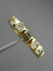 ESTATE .76CT PRINCESS & BAGUETTE DIAMOND 14KT YELLOW GOLD ANNIVERSARY RING #6893