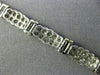 ESTATE 3.36CT DIAMOND 14K WHITE & YELLOW GOLD TWO ROW SEMI BEZEL TENNIS BRACELET