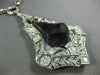ANTIQUE EXTRA LARGE 38.0CT DIAMOND & AAA AMETHYST 18K WHITE GOLD LARIAT NECKLACE