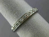 ESTATE .30CT DIAMOND 14KT WHITE GOLD FILIGREE ETERNITY ANNIVERSARY RING #19885