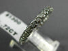 ANTIQUE .72CT ROUND OLD MINE DIAMOND 18KT WHITE GOLD SQUARE ETERNITY RING #11514