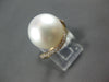 LARGE .32CT DIAMOND & AAA SOUTH SEA PEARL 18KT ROSE GOLD CRISS CROSS LOVE RING