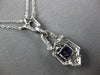 1.04CT DIAMOND & AAA AMETHYST 14KT WHITE GOLD 3D CUSHION & ROUND LARIAT NECKLACE