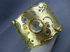 ESTATE LARGE 6.50CT DIAMOND & AAA YELLOW TOPAZ 14K YELLOW GOLD BANGLE BRACELET