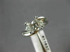 ESTATE .30CT DIAMOND 18KT WHITE GOLD 3D WAVE SEMI MOUNT ENGAGEMENT RING #11637