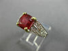 WIDE 1.65CT DIAMOND & AAA CUSHION CUT SPINAL 14K TWO TONE GOLD ENGAGEMENT RING