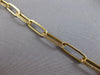 LARGE & LONG 1.58CT DIAMOND 14K YELLOW GOLD 3D CLASSIC OVAL LINK TENNIS BRACELET
