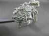 ANTIQUE MASSIVE 2.09CT DIAMOND 18KT WHITE GOLD THREE DIMENSIONAL FLOWER RING
